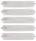 ＡＷＨＡＯ 5X Soucoupes pour Plantes, Plateaux de Jardinières Rectangulaires, Soucoupe pour Pot de Fleurs en Plastique pour Cour, Jardin, Intérieur et Extérieures, 48 cm x 19 cm, Blanc