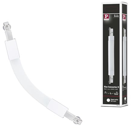 Paulmann 95650 URail Verbinder Flex II 227x18 mm max. 1.000W Signalweiß Schienensystem