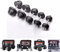 Adjustable Cast Iron Dumbbell Barbell Set - 15kg, 20kg, 30kg, 50kg Weight Set for Men & Women with Spinlock Bars & Plates (30, Kilograms)