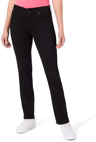 7 For All Mankind Damen Roxanne Bair Rinsed Black Jeans