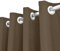 IlGruppone Tenda Semioscurante 140 x 290 Cm con Occhielli da Interno A Pannello Coprenti Moderne A Tinta Unita Soggiorno Cucina Camera Finestra - Tortora Scuro - 2 Tende