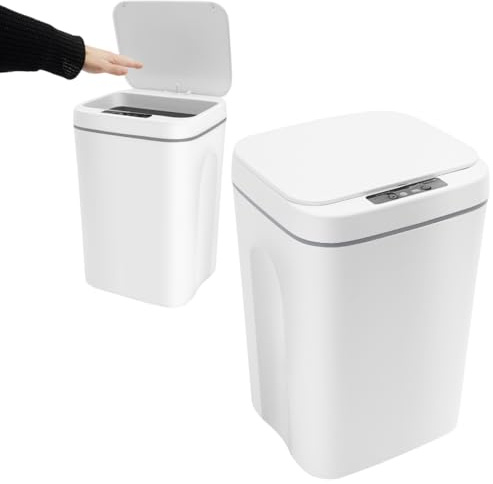 Aohuada Automatischer Mülleimer Sensor Mülleimer Elektrischer Intelligenter Küchenmülleimer Für Die Küche Automatik Beutel Automatischem Smartsensor Schwarz 16 Liter