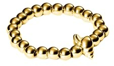 Purelei® Oceanside Ring – Elastischer Ring mit Muschel-Detail & Edelstahlperlen – Größen S/M & M/L – Edelstahl in Gold, Silber oder Roségold – Verstellbar - Fidget - Anxiety (Gold, M-L)