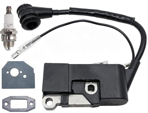 Hippotech Bobina di accensione per Cinese 5200 4500 5800 52 58 45 CC Parte motosega con kit guarnizione candela