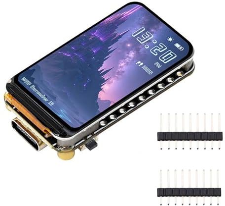 ESP32-S3 Dev Board with 1.47 LCD Display, Dual-Core 240MHz MCU, Wi-Fi BLE 5, 16MB Flash 8MB PSRAM, for GUI IoT HMI, Compatible with AR-duino, Includes IMU Sensor & TF Card Slot