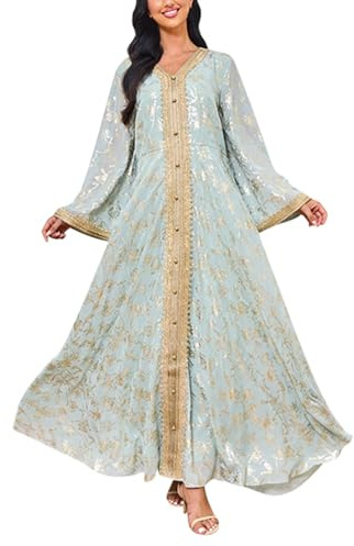 Generisch Gebetskleidung für Frauen, Abaya Damen Gebetskleid Muslimische Kleider Ramadan Namaz Elbisesi Kadin Hijab Kleid Islamische Kaftan Arabische Kleidung Elegant