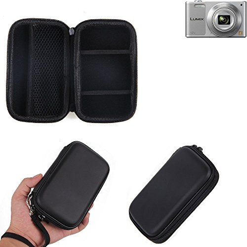 K-S-Trade Housse pour Panasonic Lumix DMC-SZ10 Compatible avec Panasonic Lumix DMC-SZ10 Hard Case Mallette De Transport Housse De Protection pour Appareil Photo Couvercle Cas Anti Choque Noir 1x -