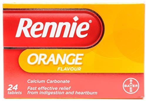 Rennie Indigestion and Heartburn Relief (Orange 2 x 24 Pack)