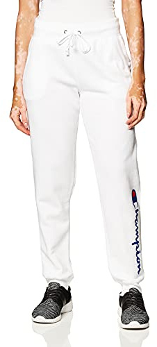 Champion Damen Powerblend Graphic Jogger Jogginghose, White-y07459, X-Klein