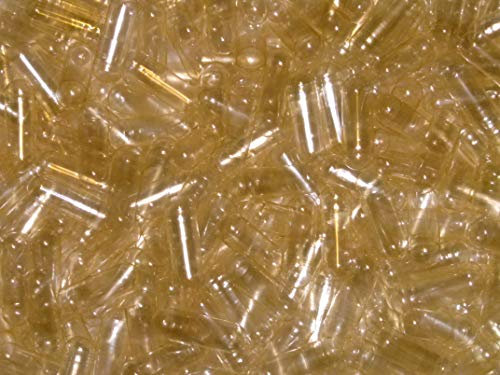 Lot de 1000 gélules vides en gélatine Taille 00 Facile à avaler Transparent Halal et Casher Sans additifs Quantité de remplissage 400-1000 mg selon la consistance