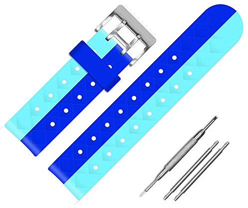 Coholl Kinder Smartwatch Telefon Ersatzbänder 20mm, kompatibel mit Gizmo PTHTECHUS AGPTEK INIUPO MeritSoar Silikon Armband,Mädchen Jungen Student Geschenk,Blue