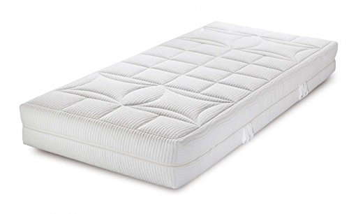 Malie 5-Zonen Taschenfederkernmatratze Big Star XXL, Baumwolle, H4, 140/200