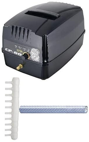 Blue Diamond Pumps CP60 Air Pump With Variable Flow Control/Dual Voltage, Ability to Run Both AC And DC Power Which Allows Your Fish Tank, Koi Pond, or Hydroponic System to be Continuously Functioning