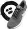 Run out sports Elastische Schnürsenkel ohne binden mit Metallkapseln rund Schuhbänder mit Schnellverschluss bunt Kinder Erwachsene (Midnight Black)
