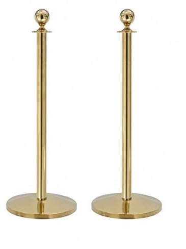 Flexibarrier Barrière de poteau et corde – Boule de base (doré)