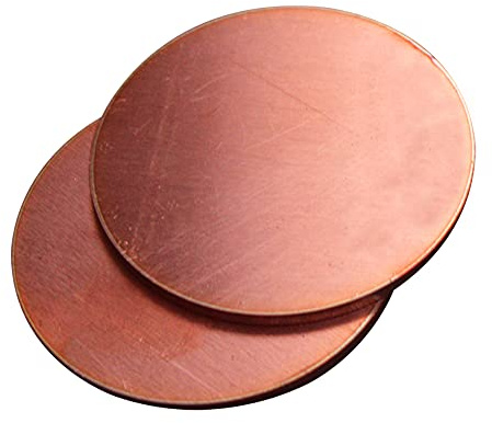 T2 Kupfer-Rot, runder Leiterplatte, reine Kupferplatte, Dicke 1,0 und Durchmesser 150 mm