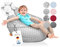 joyfill® XXL Sitzsack Kinder ÖKO-TEX Zertifiziert & 100% Made in Germany I Extra leise & Schadstofffreie Mikroperlen I Kinder Sitzsack XXL mit weichem Baumwollbezug ideal für Jungen & Mädchen