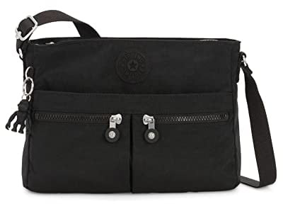 Kipling New Angie Kleine Umhängetasche, Black Noir (Schwarz)