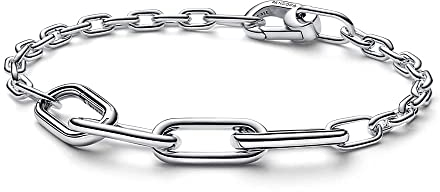 PANDORA ME Pulsera de plata de ley con eslabones, 2