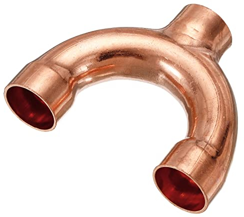 sourcing map Tee Y-Typ Kupfer Formteil Schweißnaht Schnittpunkt 22mm 7/8 für Wasserleitung