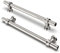 FURNIWARE Pack of 10 Cabinet Handles, Hardware Drawer Pulls Kitchen Cabinet Door Handles Pull for Kitchen Dresser Drawer Bathroom, Brushed Nickel,160mm(6.3 Inch) Hole Center