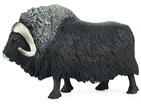 Rosixehird Spielzeugbullen,Ochse Spielzeugfigur | Wild Life Farm Animals Figuren Modell Moschusochsen Kuh Buffalo Yak Favors Supplies Cake Topper Geschenk Spielzeug