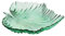soulnioi Plato de frutas, plato de postre de cristal, plato de ensalada de cristal, plato de servir transparente, bandeja multiusos en forma de hoja, plato de cena de boda, plato decorativo para hogar