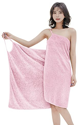 JIAHG Damen Saunakilt Frauen Badetuch Bademantel Duschtuch Spa Strand Schwimmen Weich Saugfähig Handtuch Saunahandtuch Saunatuch Saunarock Saunasarong