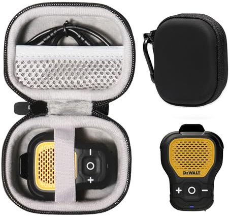 CaseSack Case for DEWALT Wearable Bluetooth Speaker — Magnetic Clip-On Wireless Jobsite Pro Water-Resistant Portable Speaker