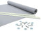 Giuri Tessuti - Fasce in PVC Microforato Mesh per Copertura ad Onda di Gazebo e Pergola - Telo ombreggiante ignifugo (Grigio, 60x650cm)