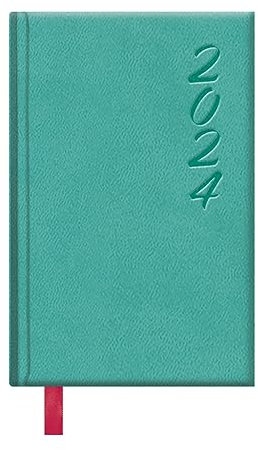 Dohe - Kalender 2024 - Wochenansicht - Taschenformat: 8,5 x 13 cm - 128 Seiten - Eingenähter Einband - Hardcover - Mintgrün - Modell Brasília