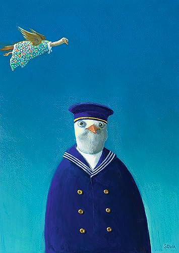 Inkognito Postkarte, Motiv: ''Seltener Vogel-Christian'' | Künstler: Michael Sowa | Art-Nr.: 5370 | vom Berliner Verlag