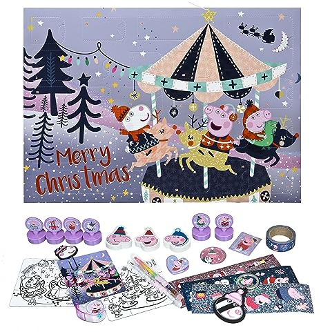 PIPE8025 - Undercover - Peppa Pig - Peppa Wutz Adventskalender für Kinder, mehrfarbig, ca. 45x32x3cm