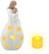 Mutter Tochter Kerzenhalter, Mama Kerzenständer Geschenke mit Flackernder LED-Kerze, Kerzenhalter Statue, Langlebige Mutter Tochter Kerzenhalter Figur, Mutter und Tochter Kerzenhalter Dekoration