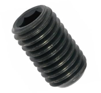 Madenschrauben/Gewindestifte M8 x 70 mm Schwarz 45H - DIN 913 - mit Kegelkuppe und Innensechskant - Metrisch Gewinde (Gewinde: M8, Länge: 70 mm, Menge: 10 St.)