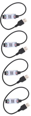 DOITOOL 4stücke Led Controller Für Rgb Streifen Usb Adapter Für Lichtdekoration Kabellose Steuerung Für Schlafzimmer Und Gaming Vielseitig Einsetzbar