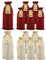 Sacchetti Di Vino in Tela Con Coulisse, Confezione Da 12 Coperchi Per Bottiglie Di Vino Con Etichette E Corde, Sacchetti Regalo Per Vino Riutilizzabili Per Articoli Per Feste (Misto)