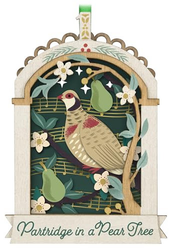 Hallmark Keepsake Christmas Ornament 2024, Twelve Days of Christmas Papercraft, Gifts for Christmas Lovers