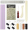 UPTTHOW 19 Stück Signatur-Stanzwerkzeuge für Buchbinderbedarf mit Ahle und Wiege, Nadel, gewachstem Faden, Lineal, Knochenordner, Büroklammer, Kunststoff, einfache Scrapbooking-Kits für