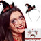 Halloween Tattoos Glitzersteine Gesicht,Glitzersteine Selbstklebend Festival Glitzer Gesicht Mit Hexenhut Set,Rhinestones Halloween Tattoo Gesicht,Karneval Schminke Erwachsene Make Up