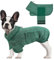 Woiil 100% Baumwolle Hundebademantel, Ultra Saugfähiger Bademantel Hund, Mit Klettverschluss Und Verstellbarem Gummizug, Maschinenwaschbar, Geeignet Für Große, Mittlere Und Kleine Hunde, Grün (M)