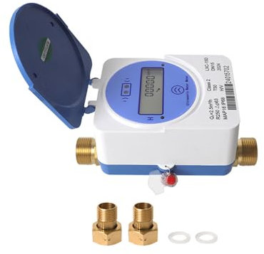 Tuya Zigbee Smart Cold Water Meter Digital Display Water Quantity Flow Consumption Measurement For Garden and Home Use (213E(DN15))