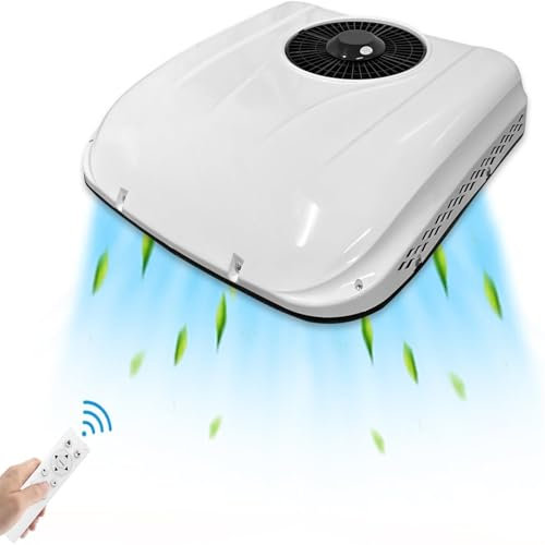 GLBMXDD RV Rooftop Air Conditioner 12 Volt, Campervan 7000BTU 24V Air Conditioner, Rapid Cooling ,Roof RV Air Conditioner,for Van, RV, Yacht, Road Machine, Caravan,24V