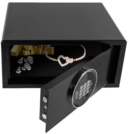 Elektronischer Tresorschrank für Zuhause burg wächter tresor Tresorfach schlüsseltresor Sicherheitstastatur Schrank spardose tresor sef für geld Möbeltresor Innere Größe 40 * 32 * 19 cm