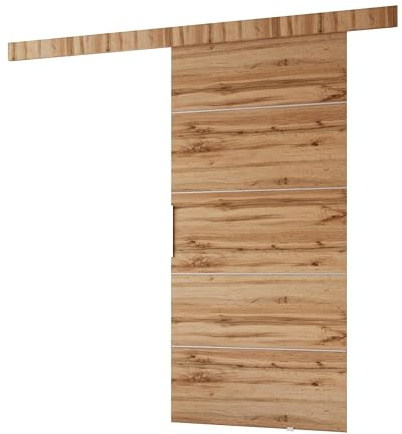 MINIO go for it - Schiebetür Komplettset CLEAN B Schiebetüren 106 cm Breit | Wandmontage, Schiebetürsystem, Zimmertüren - Wotan Eiche