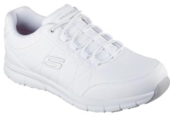 Skechers Chaussures de Service médical Nampa OsilMedical pour Homme, Synthétique Blanc, 41.5 EU