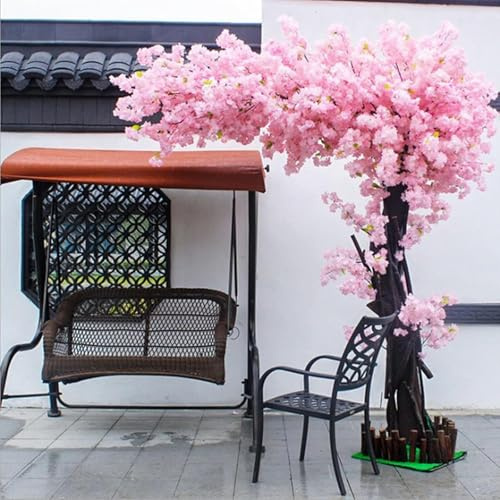 ADUUTPPD A,180cm/150cm, Artificial Cherry Blossomtrees Weeping Cherry Blossom Tree, Large Purple Wishing Fake Tree Large Plants for Wedding Event Party Restaurant Mall