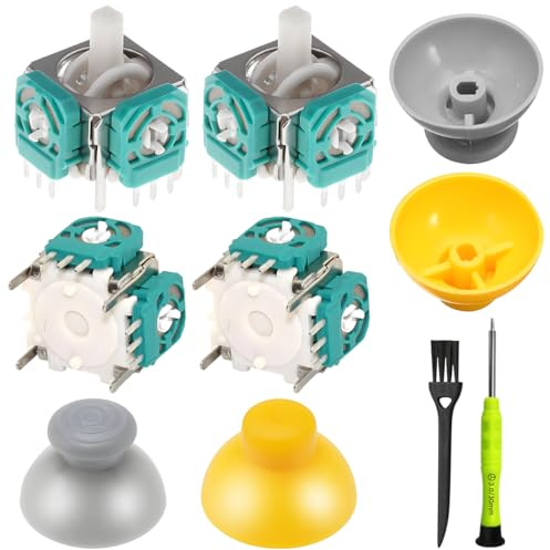 ZHUROUPU Lot de 8 joysticks analogiques de Remplacement pour Nintendo Gamecube, pour Manette Portable WaveBird 3D Rocker, joysticks et caches de joysticks analogiques, Accessoires pour NGC