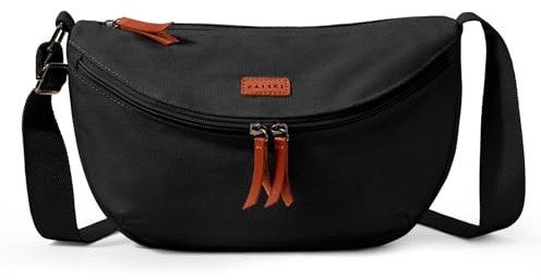 KALIDI Umhängetasche Damen Canvas Crossbody Bag Bauchtasche Damen Handtasche Schick Tasche für Reisen Arbeit Büro Reisen Einkaufen Schule