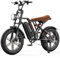 VARUN Electric Bikes, Adult Electric Bike with 48V 13Ah (624 Wh) Battery, LCD Meter with 5-PAS, Full Suspension, 7 Speed All-Terrain 20 Inch Fat Tire Electric Dirt Bike